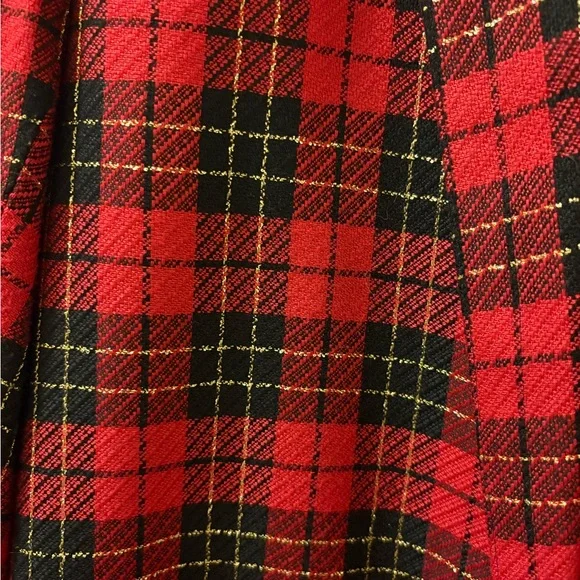 Plaid Red and Black Women's Jacket - Picture 3 of 6